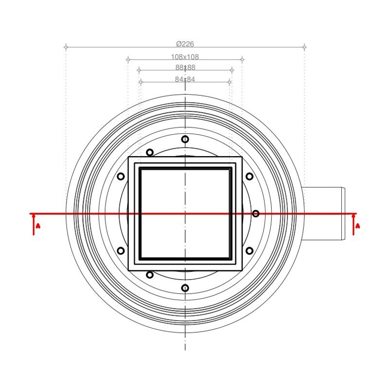 Pestan Душевой трап Confluo Standard Plate Vertical 2in1 10х10 изображение