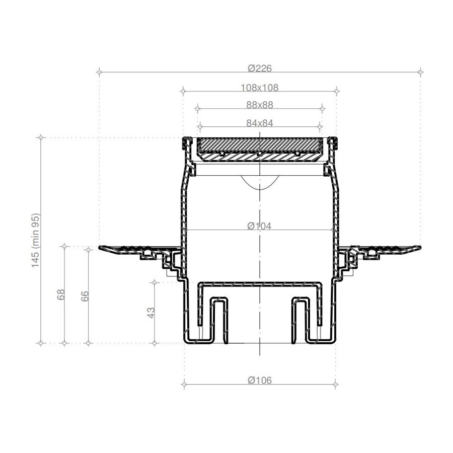 Pestan Душевой трап Confluo Standard Plate Vertical 2in1 10х10 в интернет-магазине