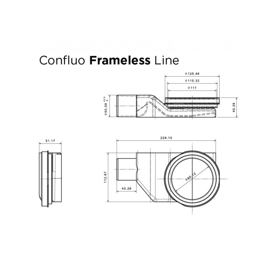 Pestan Душевой лоток Confluo Frameless Line 450 Gold заказать онлайн