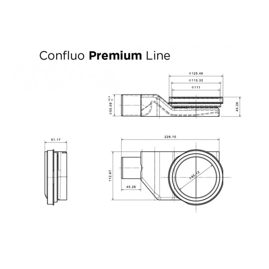 Душевой лоток Confluo Premium Line 450