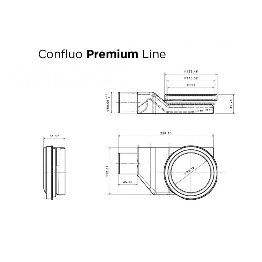 Душевой лоток Confluo Premium Line 550