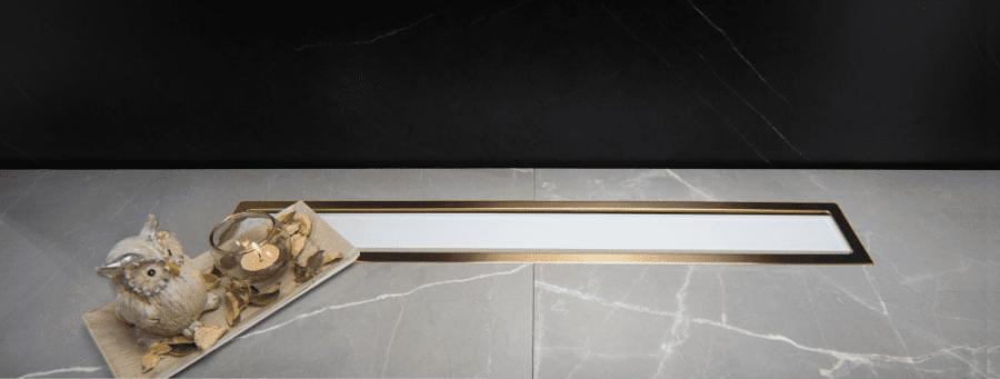 Pestan Душевой лоток Confluo Premium Line 300 White Glass Gold в интернет-магазине