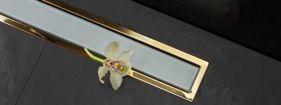 Pestan Душевой лоток Confluo Premium Line 300 White Glass Gold заказать онлайн
