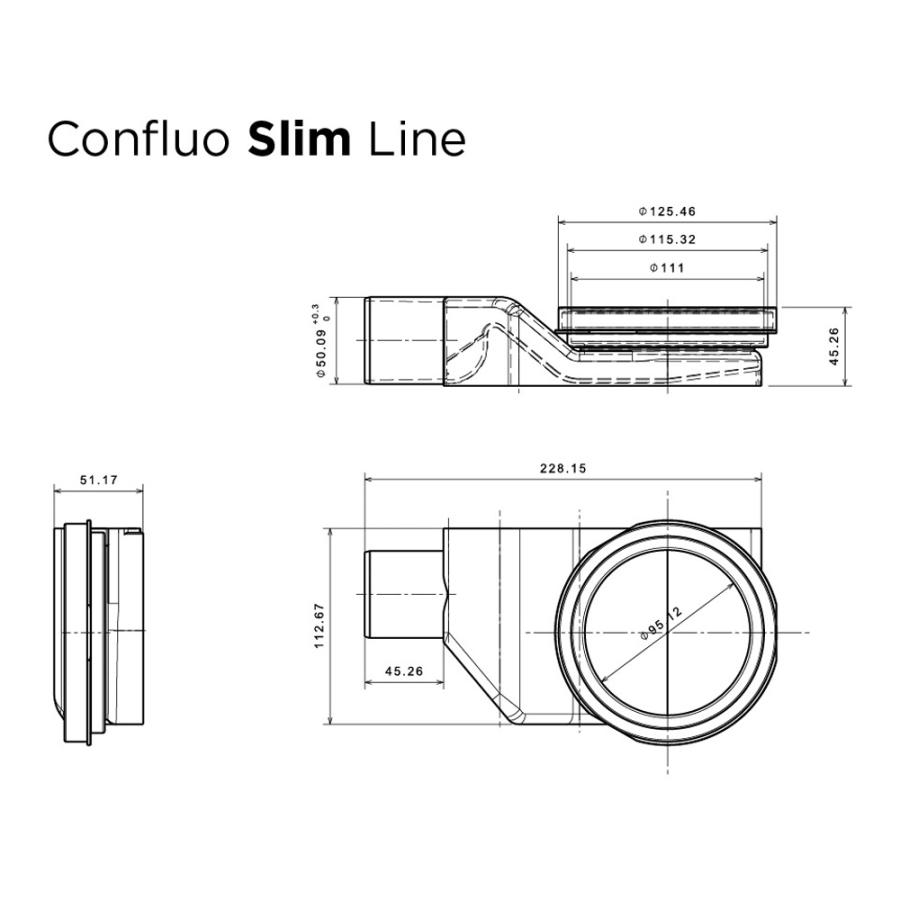Душевой лоток Confluo Slim Line 300
