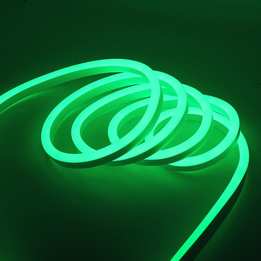 SWG Неоновая лента светодиодная SMD 220В 2835, 120 LED/м, 6 Вт/м, 220В , IP65, Цвет: Зеленый 007393