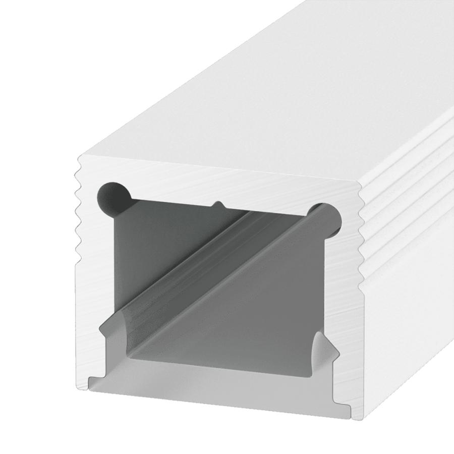 SWG Алюминиевый профиль Design LED LS1613, 2500 мм, белый 010364