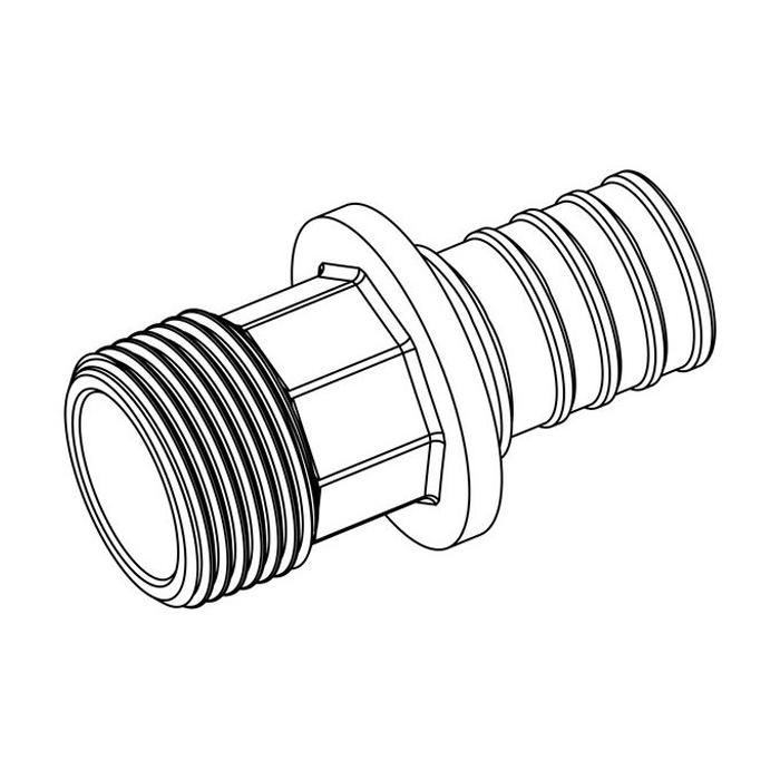 РЕХАУ Переходник с наружной резьбой 25-R 3/4 RX+