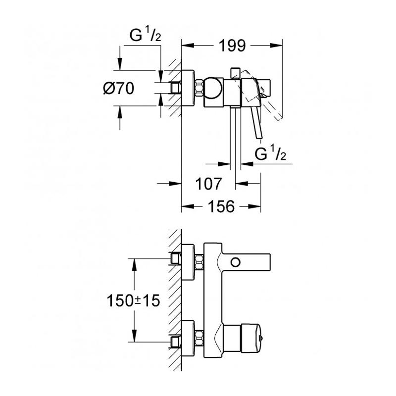 Grohe Concetto Смеситель для ванны