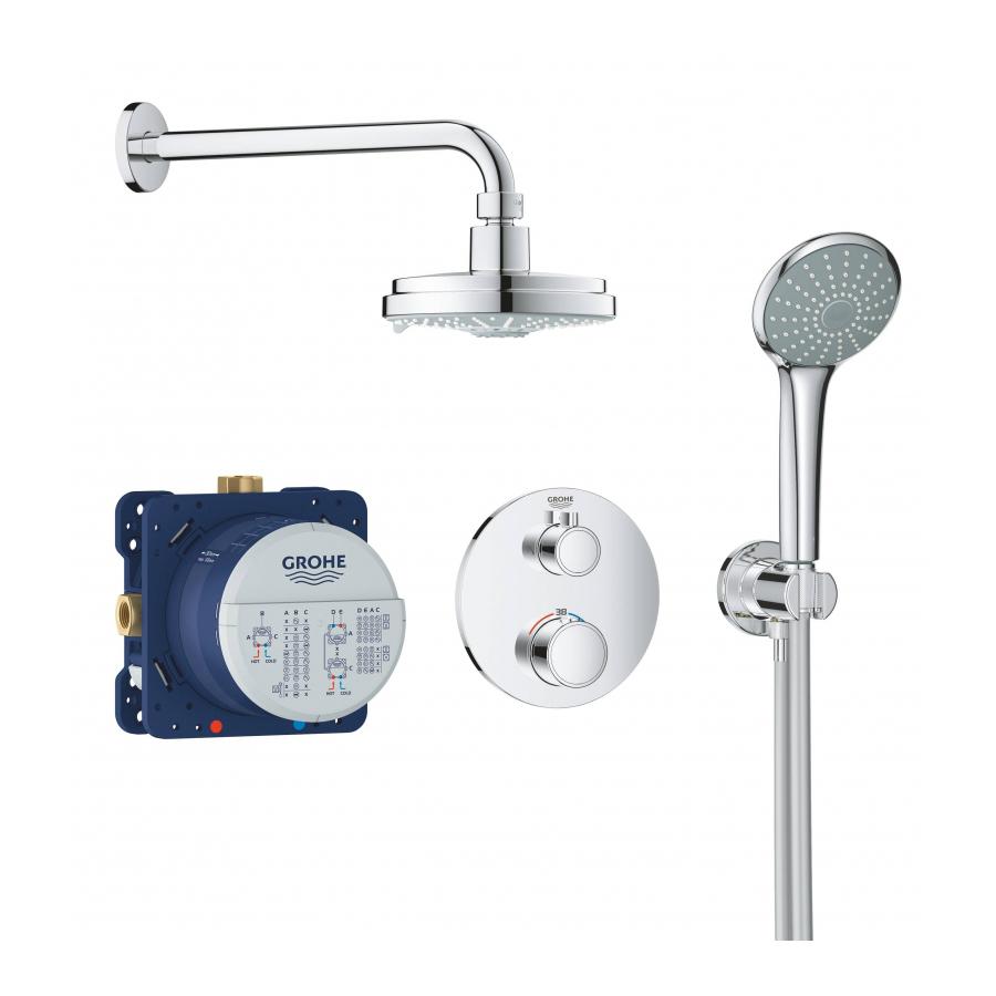 Grohe Rainshower Cosmopolitan 160 Набор для комплектации душа с Grohtherm Convent 34735000