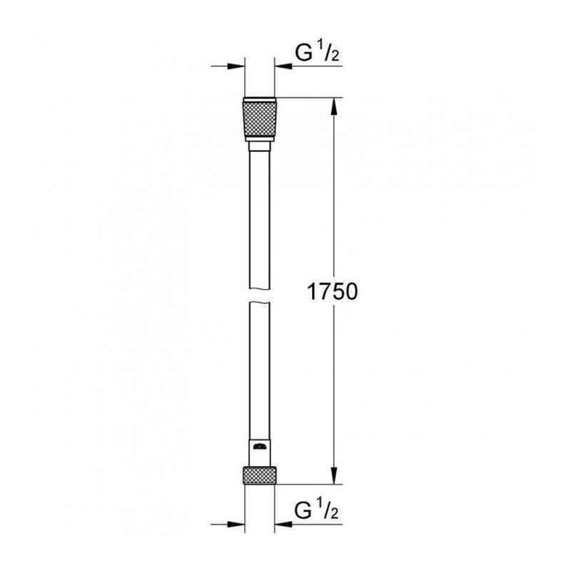 Grohe Silverflex Шланг для душа с защитой от перегибов