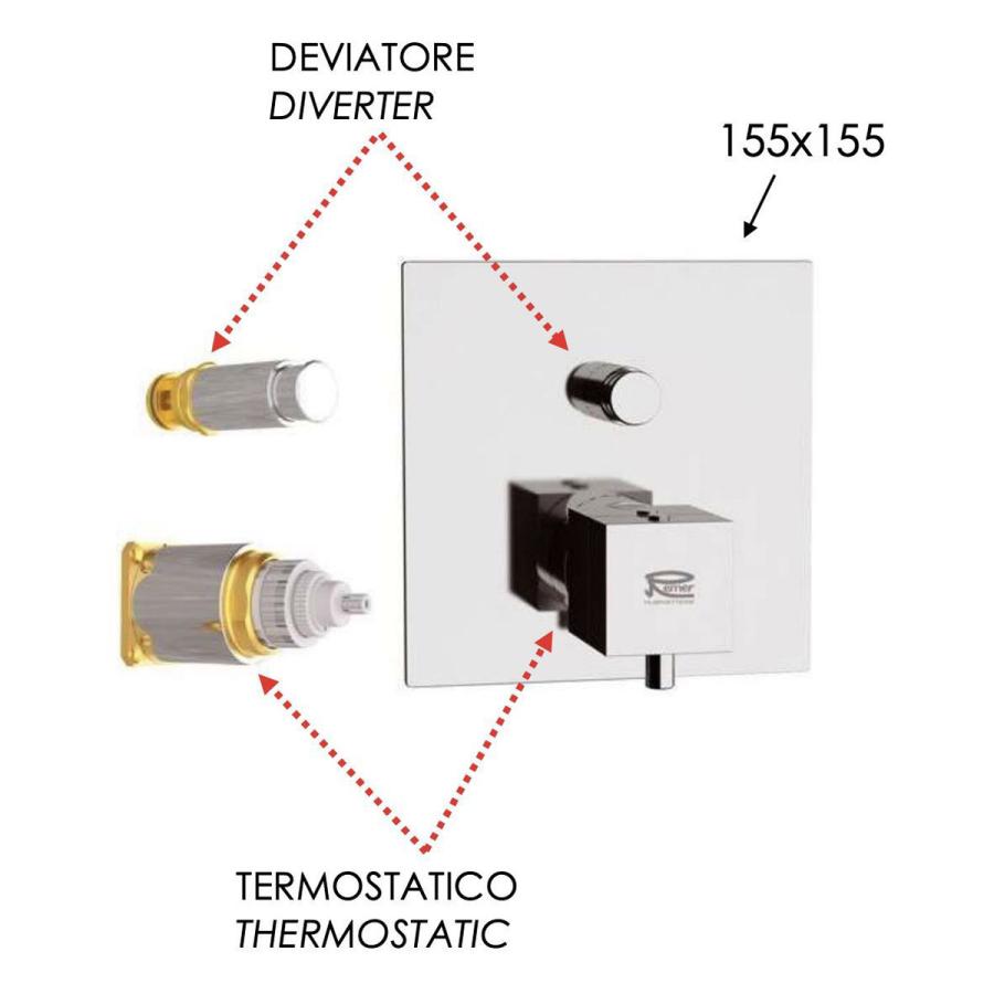 REMER Q-Elegance Смеситель термостатический для душа