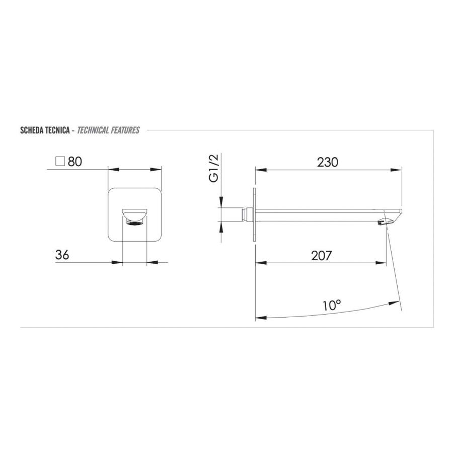 REMER Energy Излив настенный 230