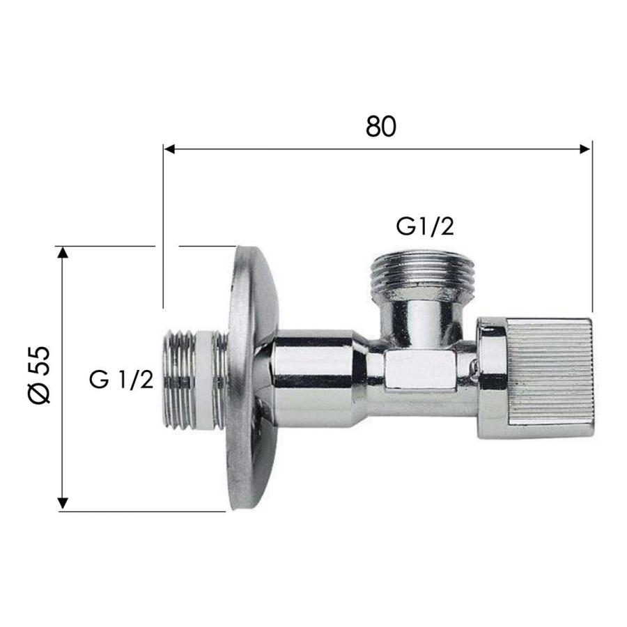 REMER Запорный вентиль 1/2x1/2