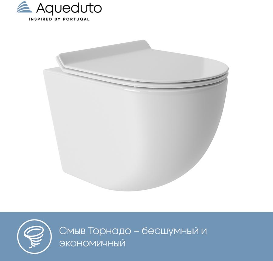 AQUEDUTO TECNICA Система инсталляции для подвесного унитаза с подвесным унитазом OVO 490x360 сиденье с микролифтом и панелью смыва QUADRADO заказать онлайн
