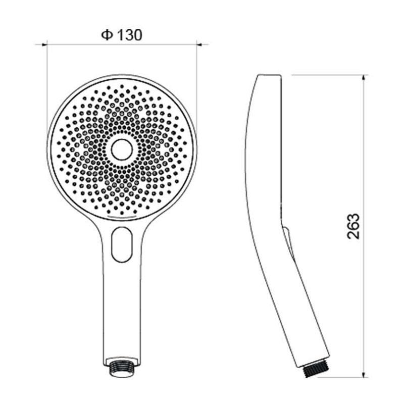 AQUATEK Ручной душ Select 130 3 jet