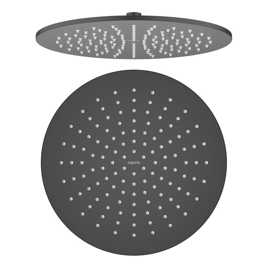 AQUATEK Круглый верхний душ 300x7 мм AQ2079MB