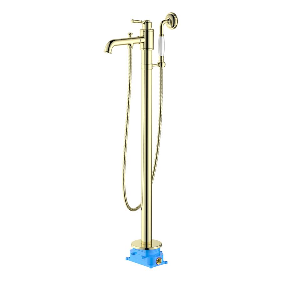 AQUATEK КЛАССИК Смеситель для ванны напольный со встраиваемой частью AQ1545PG