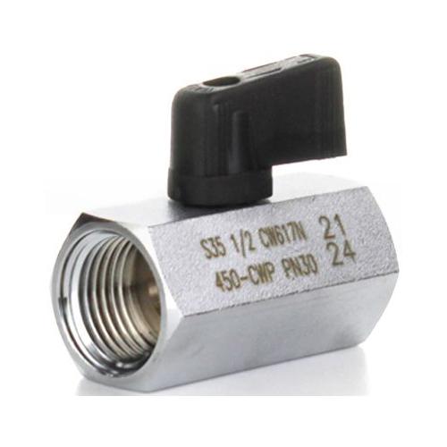 ELSEN Кран шаровой MINI прямой вр-вр ручка-бабочка EV92.1414