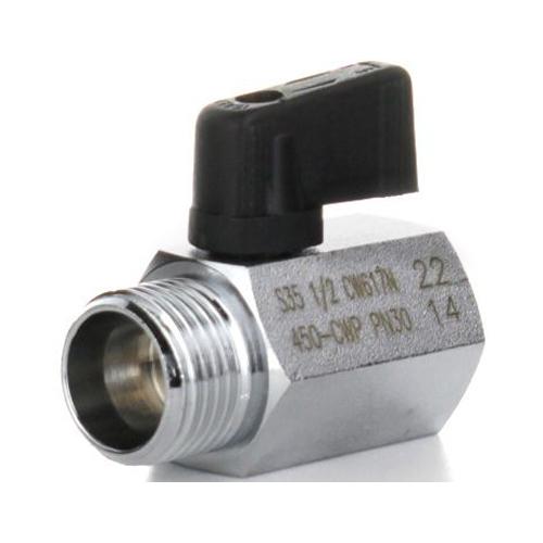 ELSEN Кран шаровой MINI прямой нр-вр ручка-бабочка EV93.3838