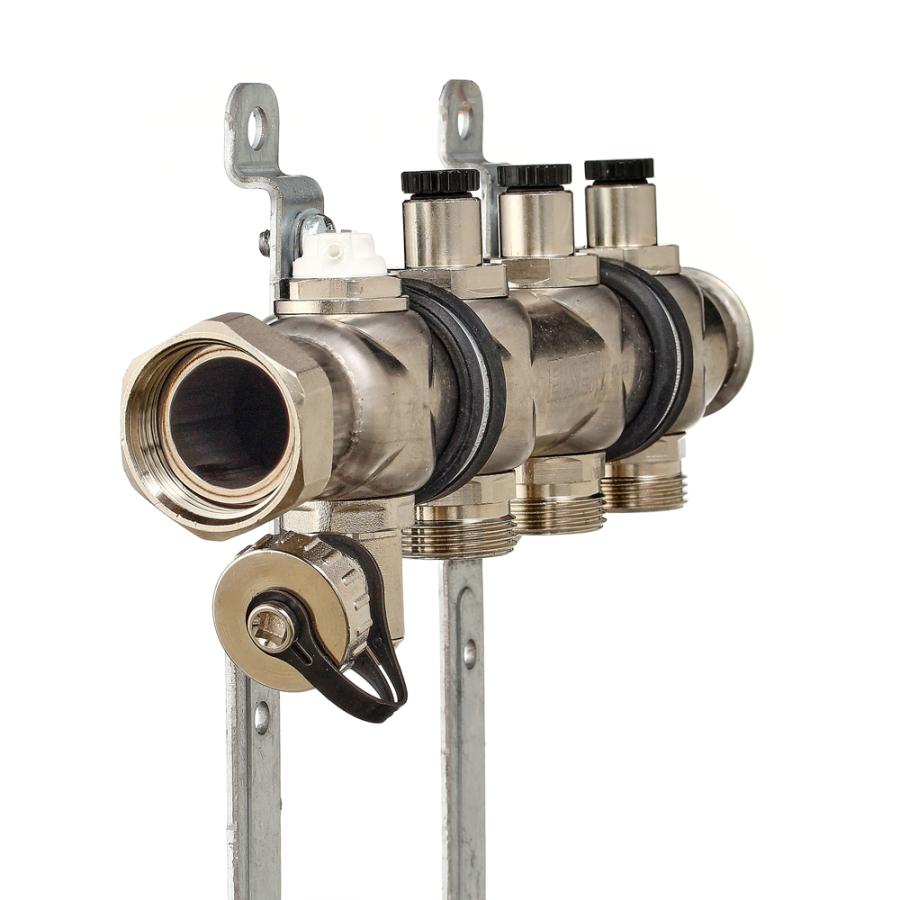 ELSEN Коллекторная группа с вентилями нержавеющая сталь