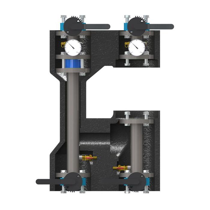 ELSEN PowerBox 33 Насосная группа прямая без насоса фланцевая DN 50 EFG50.010