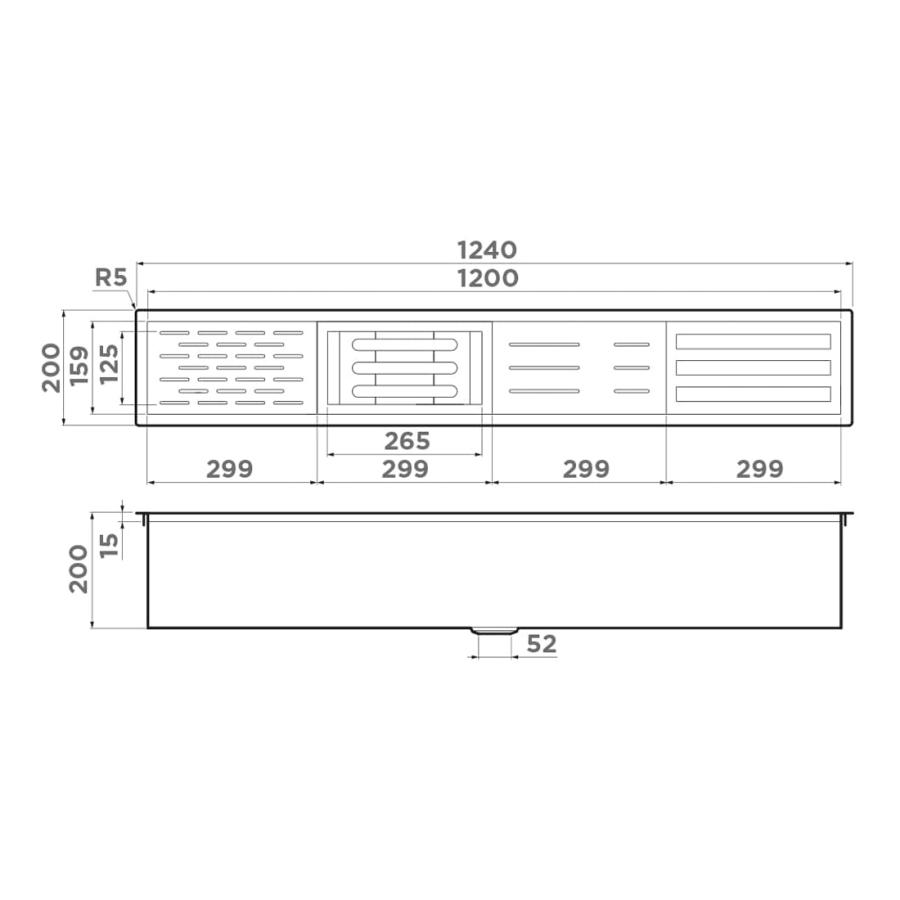 Omoikiri DRY Встраиваемая сушка для посуды 01-LG