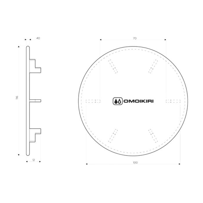 Omoikiri DEC Декоративный элемент для корзинчатого вентиля LG