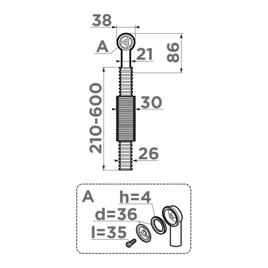 Omoikiri OV Сменный круглый перелив 1-R-AB022