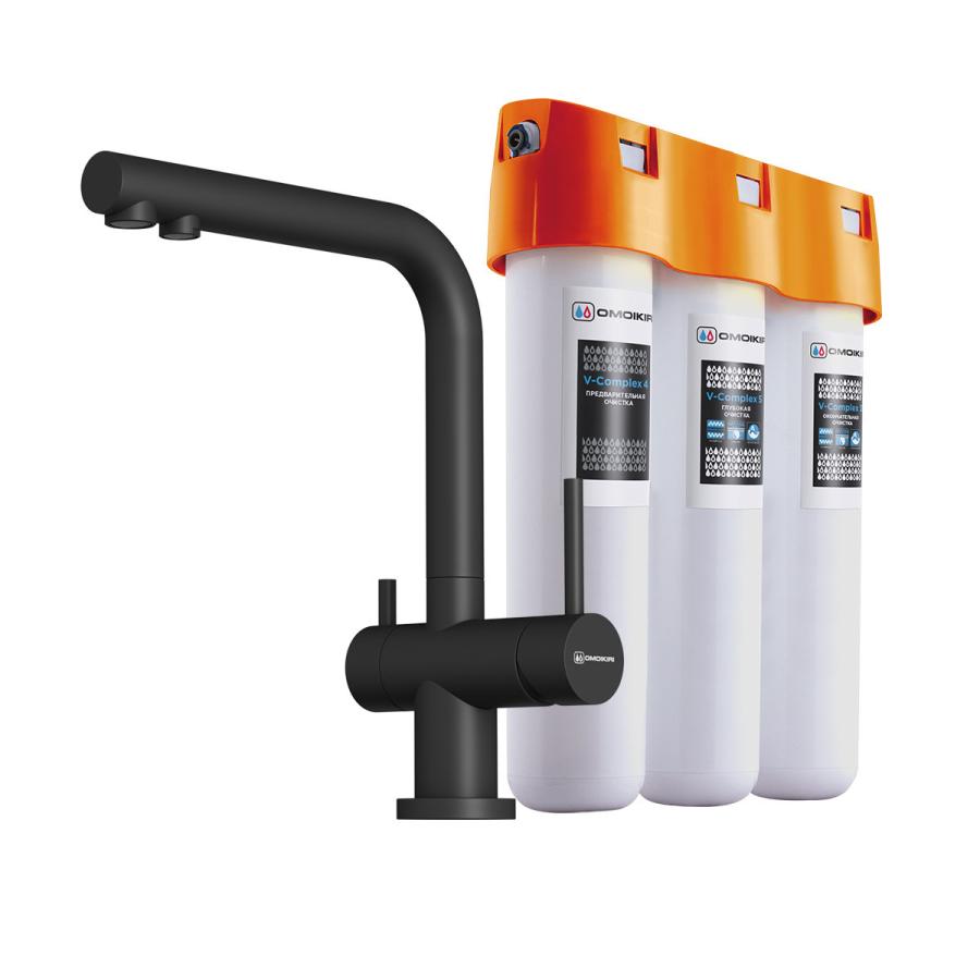 Omoikiri Nagano Комплект смеситель BL-P и фильтр Pure drop Lite 4047.8028P