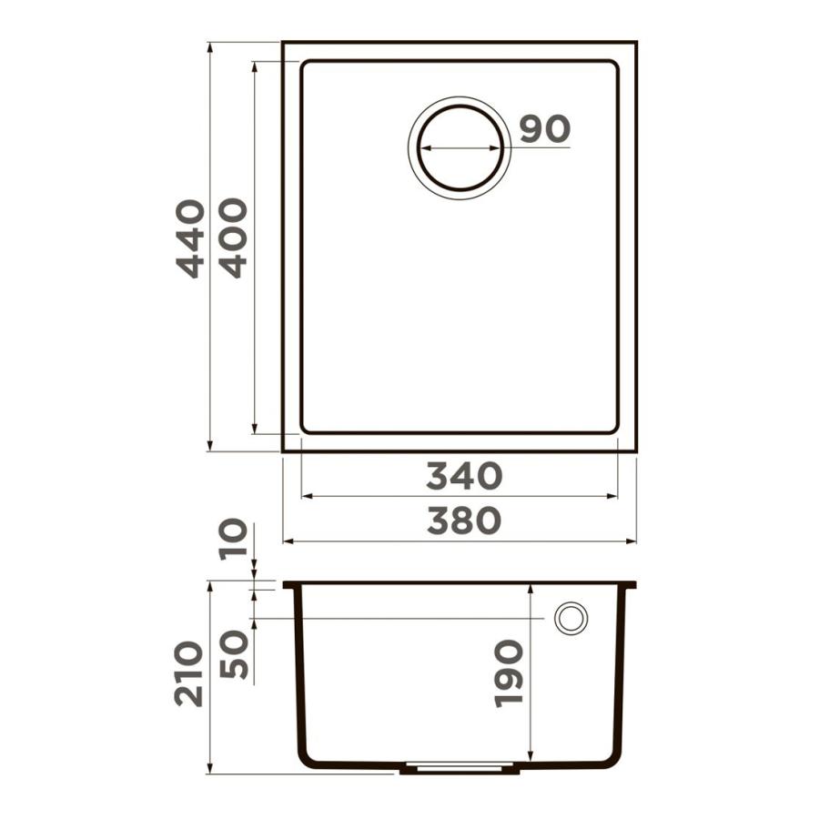 Omoikiri Bosen Кухонная мойка 38-U-DC Tetogranit