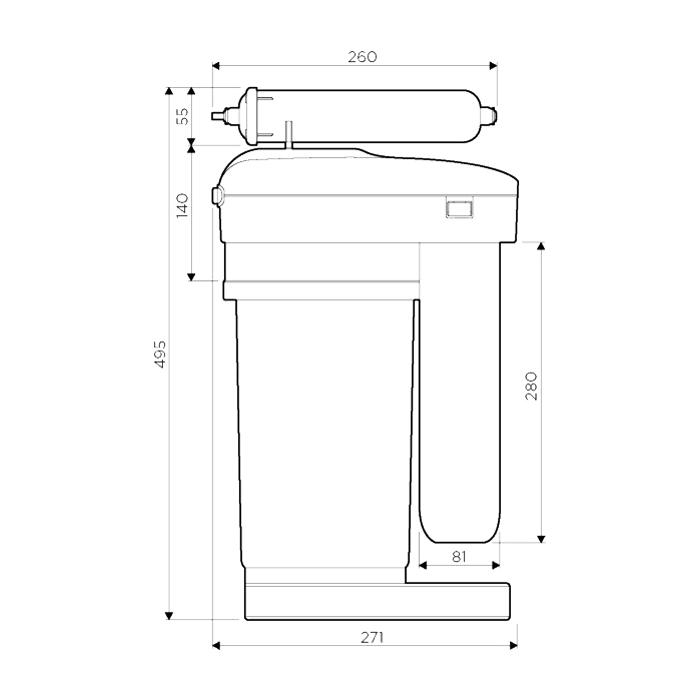 Omoikiri Фильтр для очистки воды Pure Drop 2.1.4S изображение