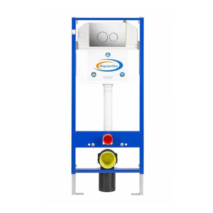 Акваника Basic Инсталляция для унитаза с кнопкой смыва