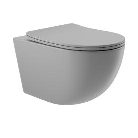 OVO Унитаз подвесной 525x360 безободковый Tornado с сиденьем с микролифтом