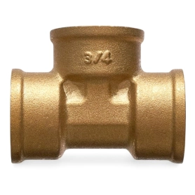 Тройник равнопроходной ВВВ 1/2' латунь CN