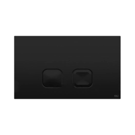 Панель механическая двойная PLAIN, пластик, черный soft touch