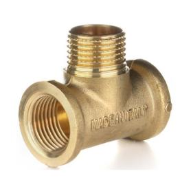 Тройник ВНВ латунь равнопроходной