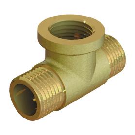 Тройник НВН латунь равнопроходной