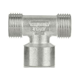 Тройник НВН TIN никелированная латунь равнопроходной