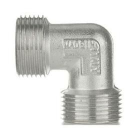 Угольник 90° НН 3/4'-3/4' TIN никелированная латунь