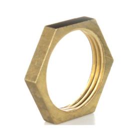 Гайка стопорная В 1/2' латунь без фланца