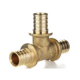 Тройник равносторонний аксиальный 25 латунь