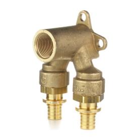 Угольник настенный проточный вр латунь