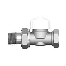 Вентиль термостатический прямой 1/2' вр - 1/2' нр с преднастройкой
