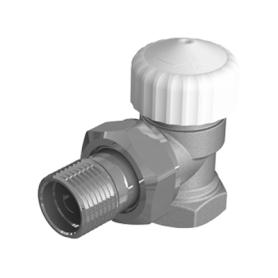 Вентиль термостатический угловой 1/2' вр - 1/2' нр с преднастройкой