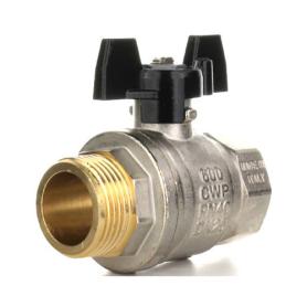 Кран шаровой Strong T нр-вр ручка-бабочка