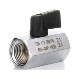 Кран шаровой MINI прямой вр-вр ручка-бабочка