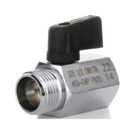 Кран шаровой MINI прямой нр-вр ручка-бабочка