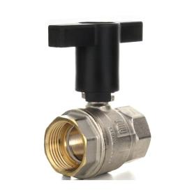 Кран шаровой вр-вр высокая ручка из пластмассы