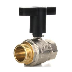 Кран шаровой нр-вр высокая ручка из пластмассы