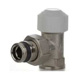 Вентиль термостатический угловой НВ 1/2'×1/2' никелированный